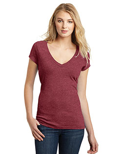   District ® Juniors Very Important Tee ® Deep V-Neck. DT6502