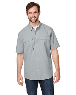Dri Duck 4445DD Men 's Crossroad Dobby Short-Sleeve Woven Shirt