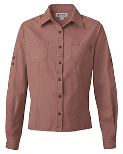 Dri Duck 8284 Sawtooth Collection Women's Mortar Long Sleeve Shirt