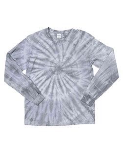 Dyenomite 240CY  Cyclone Pinwheel Tie-Dyed Long Sleeve T-Shirt at BignTallApparel