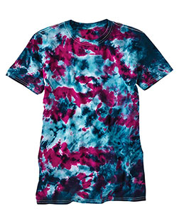 Dyenomite 640LM LaMer Over-Dyed Crinkle Tie-Dyed T-Shirt at BigNTallApparel