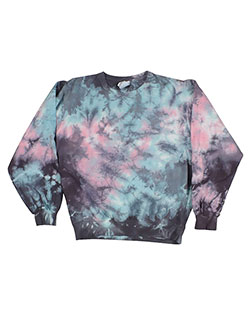 Dyenomite 845VR  Premium Tie-Dyed Crewneck Sweatshirt at BignTallApparel