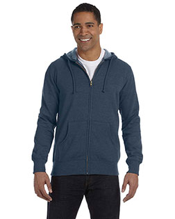 econscious EC5680 Men 's Organic/Recycled Heathered Full-Zip Hooded Sweatshirt In Big & Tall Sizes econscious EC5680 Men 's Organic/Recycled Heathered Full-Zip Hooded Sweatshirt In Big & Tall Sizes