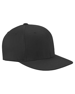 Flexfit 6297F adult Wooly Twill Pro Baseball On-Field Shape Cap with Flat Bill