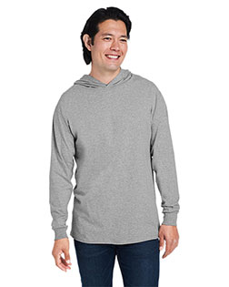 Fruit of the Loom 4930LSH Men 's HD Cotton™ Jersey Hooded T-Shirt