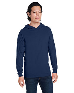 Fruit of the Loom 4930LSH Men 's HD Cotton™ Jersey Hooded T-Shirt at BignTallApparel