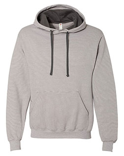 Fruit of the Loom SF77R Adult Sofspun® Striped Hooded Sweatshirt at BigNTallApparel