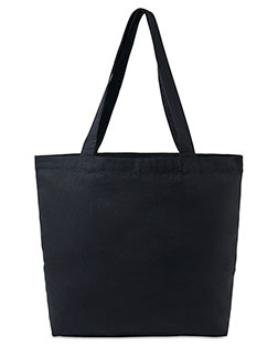 Gemline 102036 Aware™ Recycled Cotton Shopper Tote Bag With Interior Zip Pocket