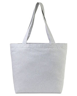 Gemline 102036  Aware™ Recycled Cotton Shopper Tote Bag With Interior Zip Pocket