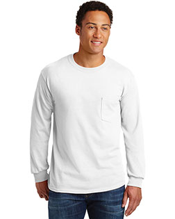 Gildan 2410  Ultra Cotton® Long Sleeve Pocket T-Shirt