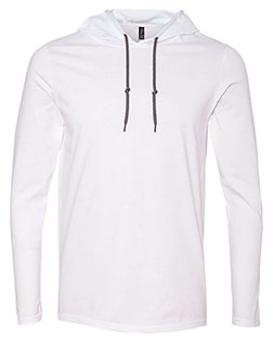 Gildan 987  Softstyle® Lightweight Hooded Long Sleeve T-Shirt at BignTallApparel