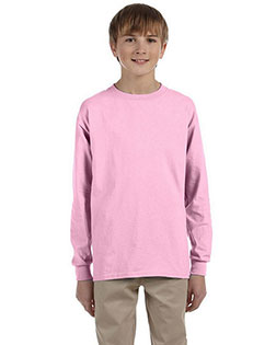 Gildan G240B Boys Ultra Cotton 6 Oz. Long-Sleeve T-Shirt