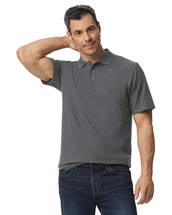 Gildan G648 Men's Softstyle Double Pique Polo at BigNTallApparel