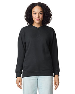 Gildan SF008  Unisex Softstyle Midweight Fleece Quarter-Zip Sweatshirt at BigNTallApparel