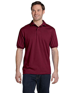 Hanes 054 Men 5.2 Oz 50/50 Ecosmart Jersey Knit Polo