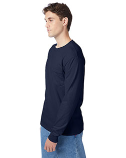 Hanes 5596 Authentic Long Sleeve Pocket T-Shirt