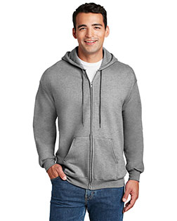 Hanes F283 Men Ultimate Cotton Full Zip Hooded Sweatshirt