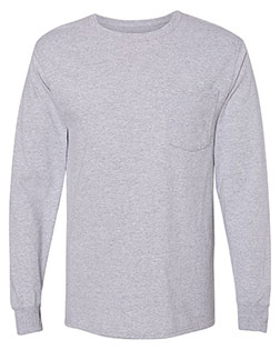 Hanes W120  Workwear Long Sleeve Pocket T-Shirt