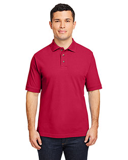 Harriton M200 Men 6 Oz Ringspun Cotton Pique Short Sleeve Polo