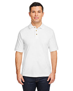 Harriton M200 Men 6 Oz Ringspun Cotton Pique Short Sleeve Polo