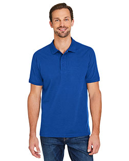 Harriton M205  Men's Valiant Cotton Snag Protect Polo