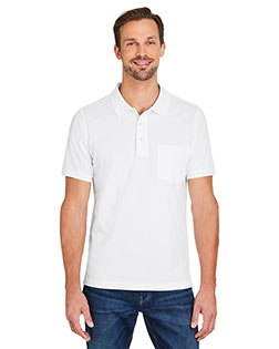 Harriton M205P  Men's Valiant Cotton Snag Protect Pocket Polo