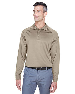 Harriton M211L Men 's Advantage Snag Protection Plus Long-Sleeve Tactical Polo