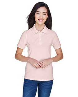 Harriton M265W Women 5.6 Oz. Easy Blend Polo