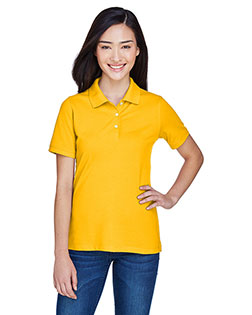 Harriton M265W Women 5.6 Oz. Easy Blend Polo