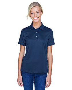 Harriton M345W Ladies' Advantage Snag Protection Plus IL Snap Placket Polo at BigNTallApparel