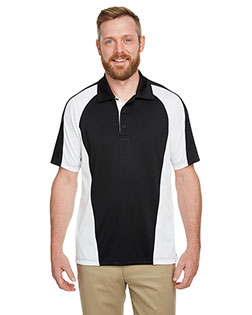 Harriton M385 Men 's Advantage Snag Protection Plus IL Colorblock Polo