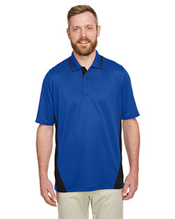 Harriton M386T Men's Tall Flash Snag Protection Plus IL Colorblock Polo at BigNTallApparel