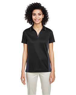 Harriton M386W  Ladies' Flash Snag Protection Plus IL Colorblock Polo at BignTallApparel