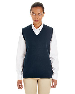 Harriton M415W  Ladies' Pilbloc™ V-Neck Sweater Vest