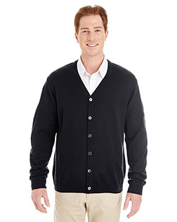 Harriton M425  Men's Pilbloc™ V-Neck Button Cardigan Sweater