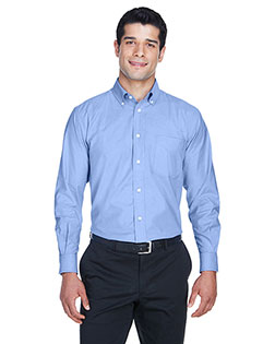 Harriton M600 Men Long Sleeve Oxford With Stain-Release