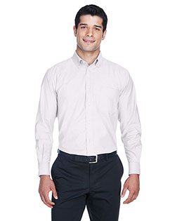 Harriton M600 Men Long Sleeve Oxford With Stain-Release