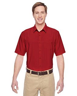 Harriton M610S  Men's Paradise Short-Sleeve Performance Shirt at BigNTallApparel