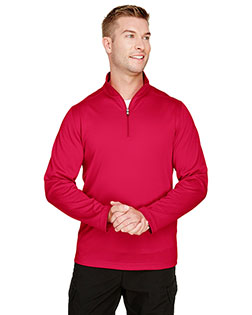 Harriton M748 Men's Advantage Snag Protection Plus Quarter-Zip at BigNTallApparel