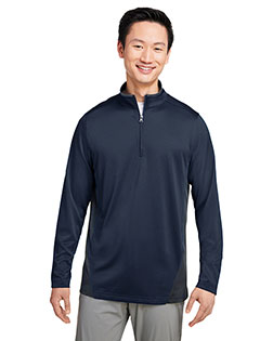 Harriton M786 Men's Flash Snag Protection Plus IL Colorblock Quarter-Zip