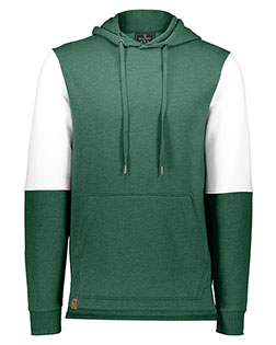 Holloway 222581  Ivy League Team Fleece Colorblocked Hooded Sweatshirt at BignTallApparel