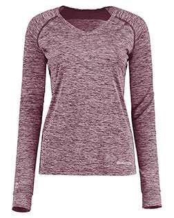 Holloway 222770  Women's Electrify CoolCore® Long Sleeve V-Neck T-Shirt
