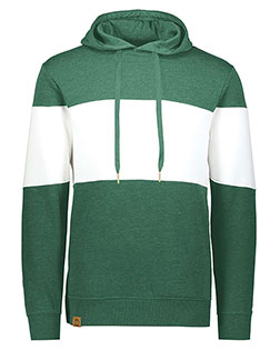 Holloway 229563  Ivy League Fleece Colorblocked Hooded Sweatshirt at BignTallApparel