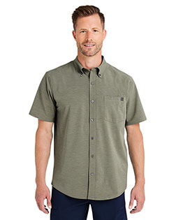 HUK H150154 Men's Kona Solid Short Sleeve Shirt at BigNTallApparel