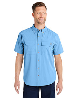 HUK H150183 Men's Creekbed Short Sleeve Shirt at BigNTallApparel