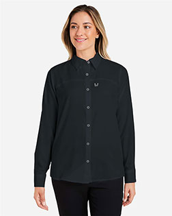 HUK H615006 Ladies' Tide Point Long Sleeve Shirt In Big & Tall Sizes