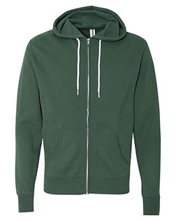 Independent Trading Co. AFX90UNZ Lightweight Full-Zip Hooded Sweatshirt