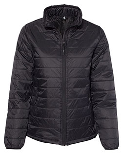 Independent Trading Co. EXP200PFZ  Women's Puffer Jacket at BignTallApparel