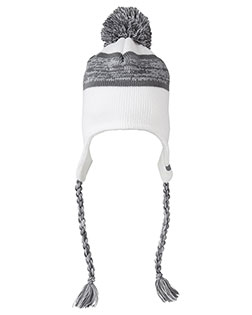 J America 5007JA Men Backcountry Knit Pom Hat