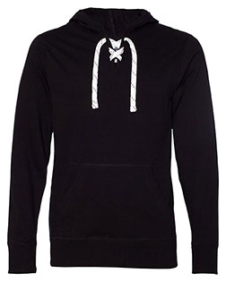 J America 8231 Jersey Sport Lace Hooded Pullover
